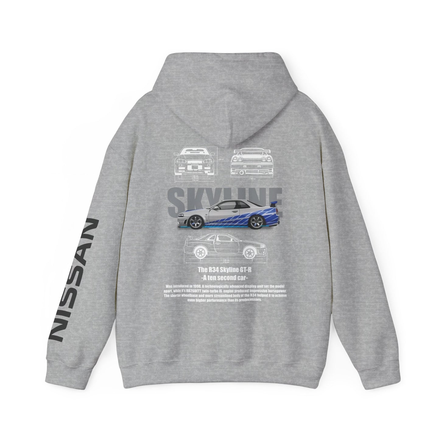 Nissan Skyline GTR R34 Hoodie