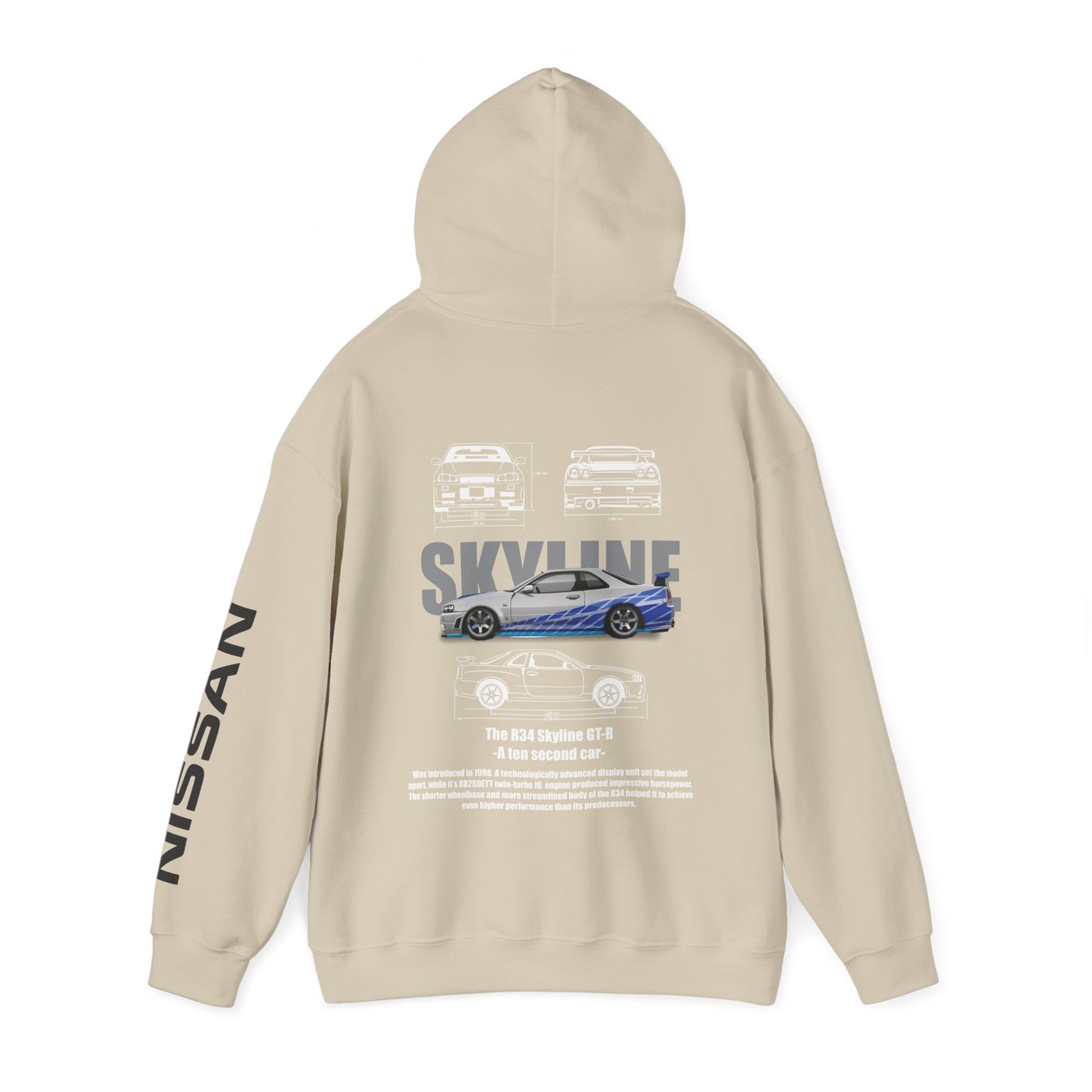 Nissan Skyline GTR R34 Hoodie