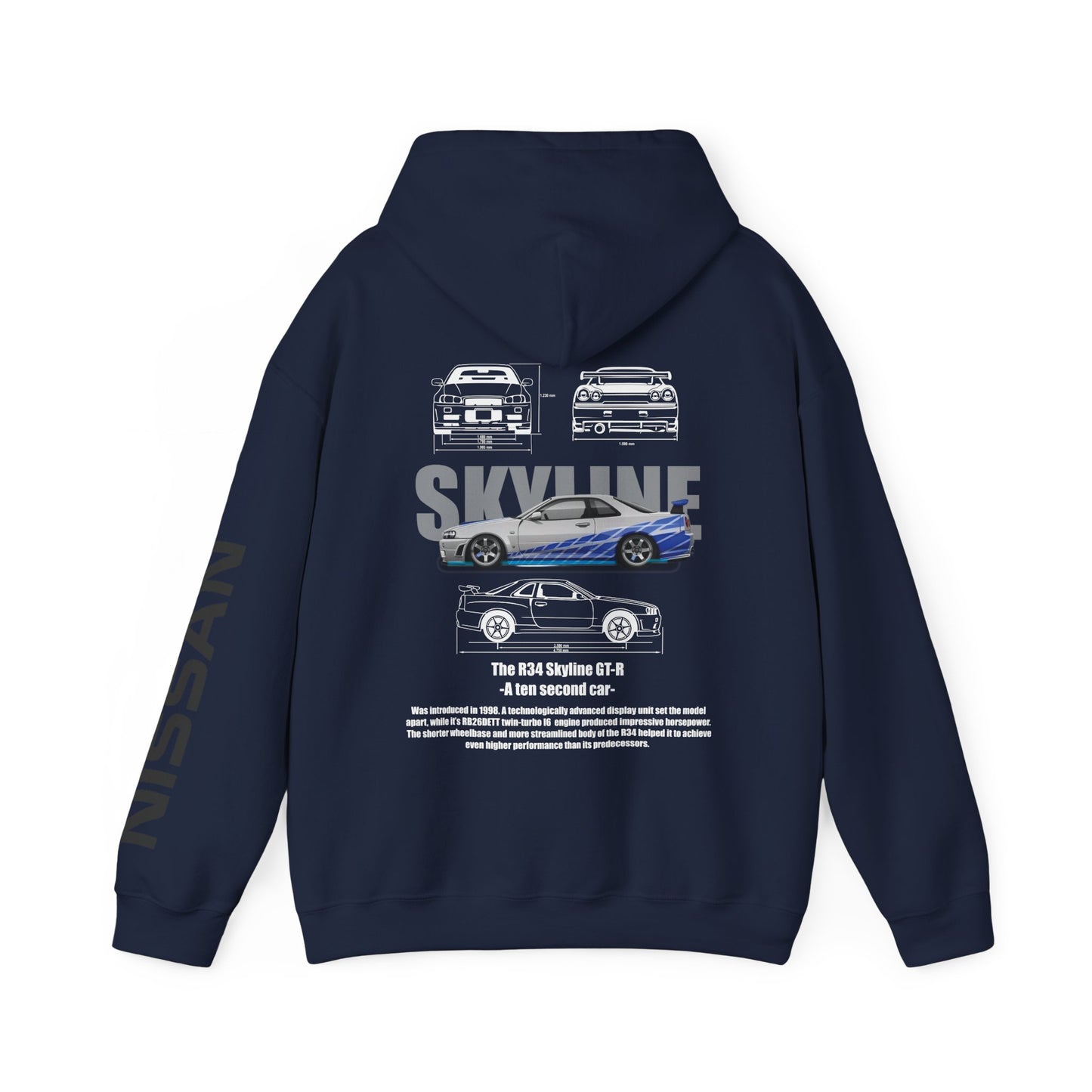 Nissan Skyline GTR R34 Hoodie