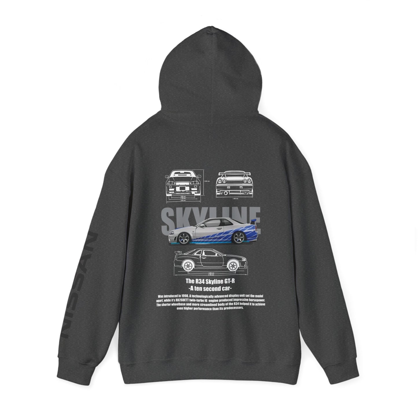 Nissan Skyline GTR R34 Hoodie